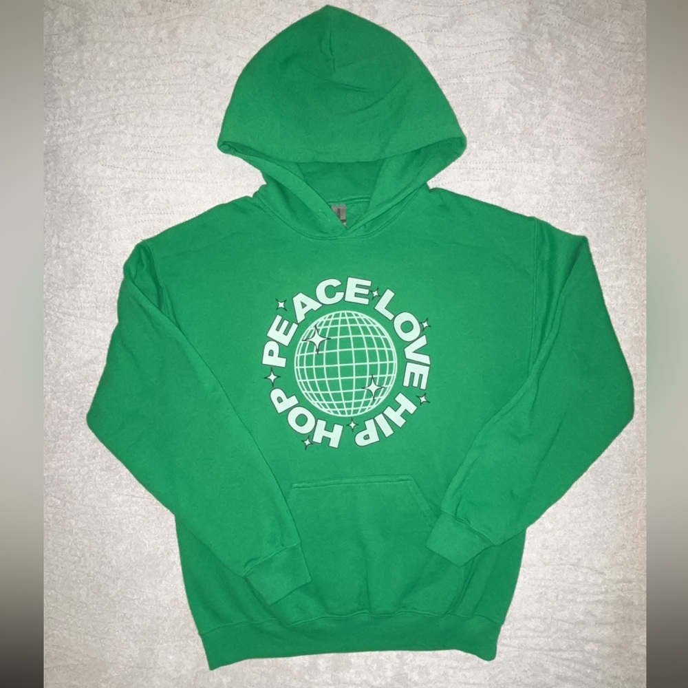NWOT PEACE LOVE HIPHOP Hoodie